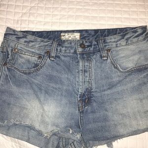 Free People denim shorts